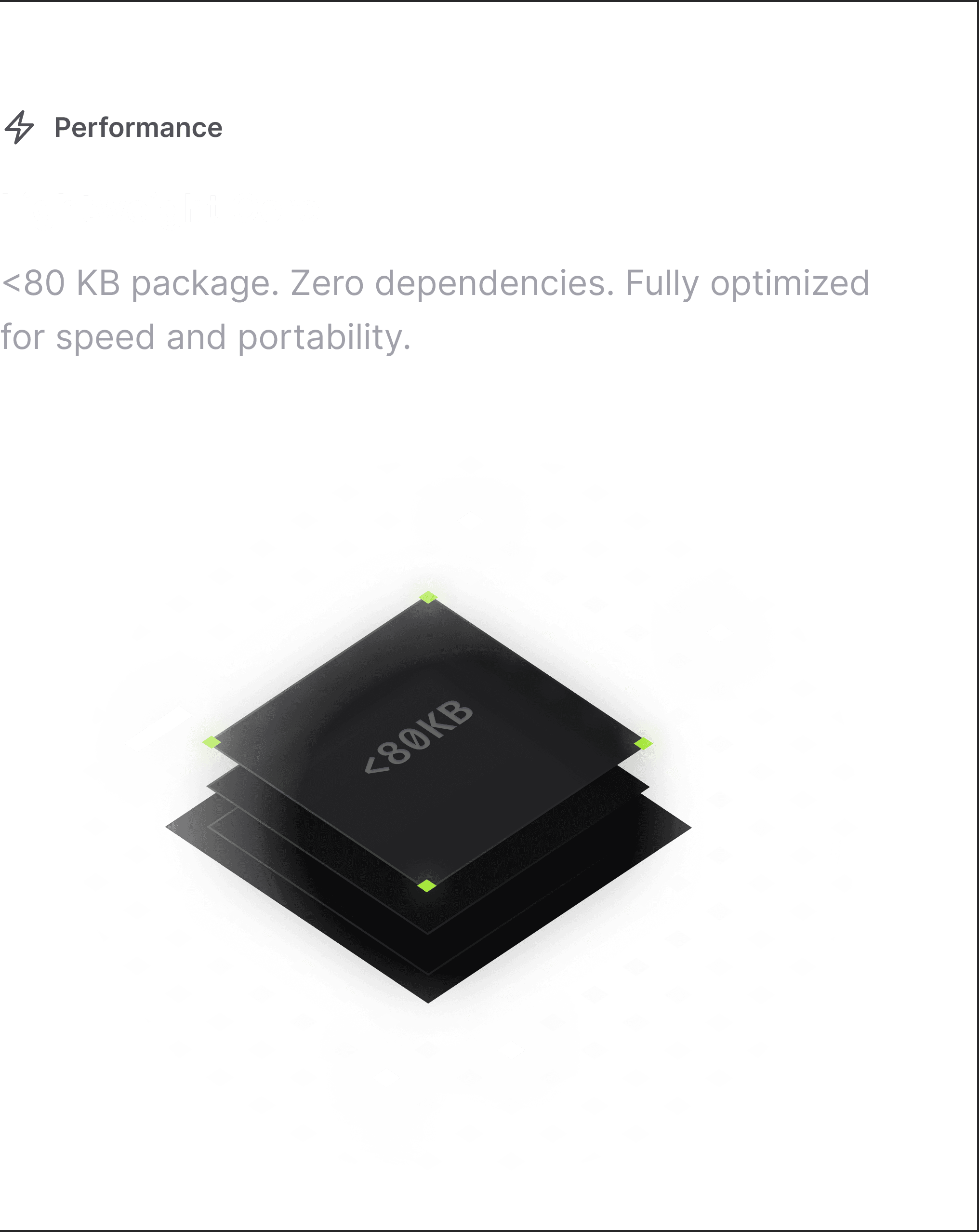 Lightweight <80KB processing core illustration